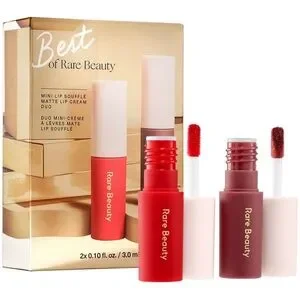 RARE BEAUTY BY SELENA GOMEZ Mini Lip Souffle Matte Cream Lipstick Duo NIB