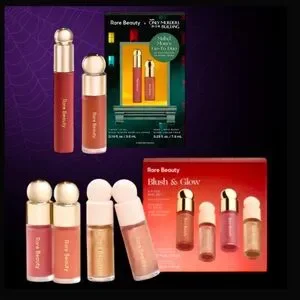 Rare Beauty Mini Blush & Glow 4-Piece Set and Mabel Mora’s Go-To Duo. NIB