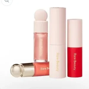 Rare Beauty Selena's Faves Mini Set: Blush Luminizer Lip Cream Mascara. NIB