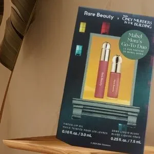 Rare Beauty X Only Murders In The Building Mabel Mora's GoTo Duo With Bag Cards