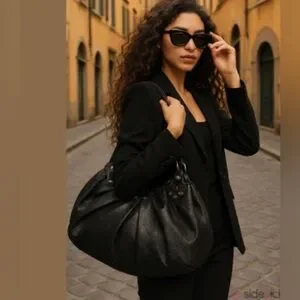 Rare LtdEd Gucci Guccissima Studded Leather Pelham Shoulder Bag EUC Circa1990