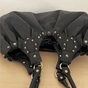 Rare LtdEd Gucci Guccissima Studded Leather Pelham Shoulder Bag EUC Circa1990