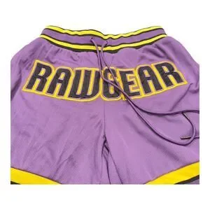 RAWGEAR Lakers Color Lifting Gym Athletic Shorts Size M Purple And Yellow