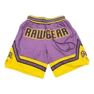 RAWGEAR Lakers Color‎ Lifting Gym Athletic Shorts Size M Purple and Yellow