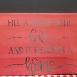 Red And White Checkered Welcome Pillow Covers