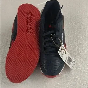 Reebok Kids Black and Red Sneakers size 1