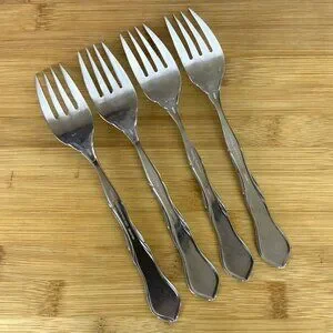 Reed & Barton Select Pompei Pompeii 4 Dinner Forks Stainless Steel Flatware