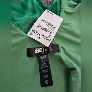 Reese Rib One-Piece SwimsuitBeach RiotJelly Bean GreenSlide