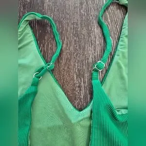 Reese Rib One-Piece SwimsuitBeach RiotJelly Bean GreenSlide