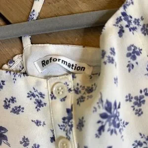 Reformation Blue Floral Maxi Sundress LIMITED Run. No Longer Available
