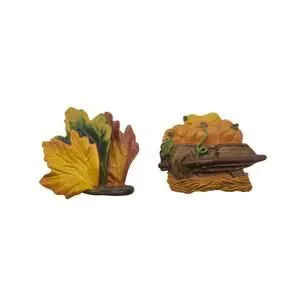 Resin Hand-Painted Fall Pumpkin Wheelbarrow Autumn Leaves Refrigerator Magnets