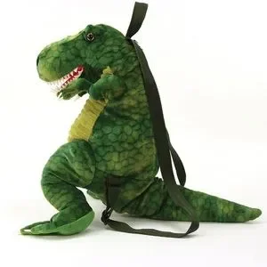 Restocked Kids Gift Green Dinosaur Plush T-Rex Back Pack