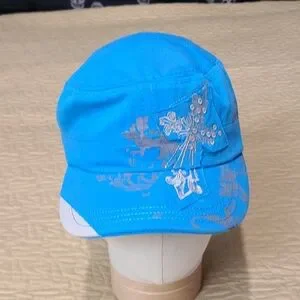 Rhinestone And Studded Patchwork Cross Cadet Strapback Hat