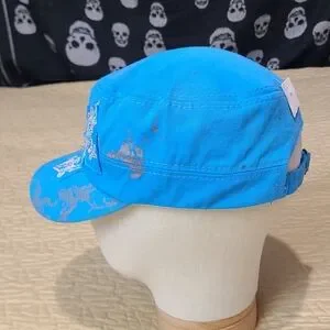 Rhinestone And Studded Patchwork Cross Cadet Strapback Hat