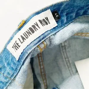 Ripped Jean Mini Skirt