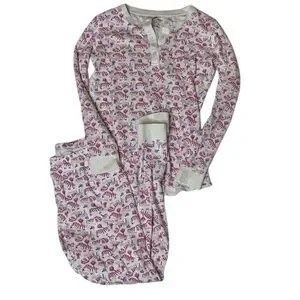 RO’S Garden Kids Size 12 Y Zebra Print Pajama Set Pants And Long Sleeve Top