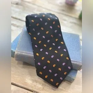 Robert Talbott Bruce Baird & Co. Vtg. 90’s Colorful Paisley Tie Mens Sz-60”L EUC