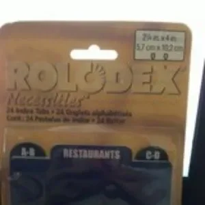 Rolodex Index Tabs Necessities Vintage New In Pac