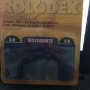 Rolodex Index Tabs Necessities Vintage New in Pac