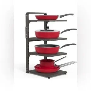 Roma Red Metal Cookware Organizer