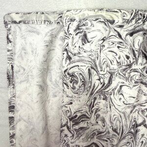 Room Essentials Elastic Hook & Loop Wrap Around Towel 49"x27" Gray White Pocket