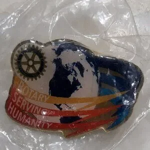 Rotary International Pin with World Map Design