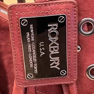 Roxbury Leather Brown With Silver Hardware Shoulder Bag