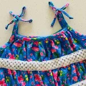 Roxy Girl Floral Dress And Bloomers Set Size 18 Months