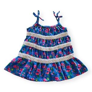 Roxy Girl Floral Dress and Bloomers Set Size 18 Months