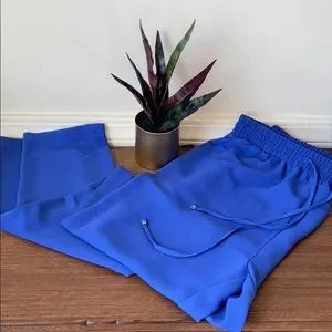 Royal Blue Forever 21 Drawstring Pants