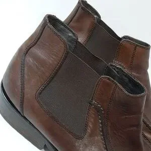 Rush Gordon Rush Men Ankle Boot Leather Brown 11 Pull On Casual Y2k Office