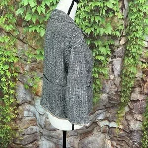 'S MAXMARA Tweed Cropped Blazer 10