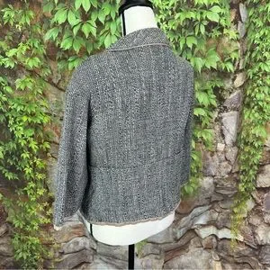'S MAXMARA Tweed Cropped Blazer 10