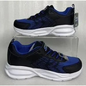 S Sport By Skechers Double Ace Sneakers ON/OFF Light Up Stretch Laces Size 2