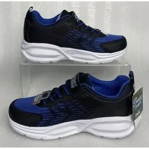 S Sport By Skechers Double Ace Sneakers ON/OFF Light Up Stretch Laces Size 2