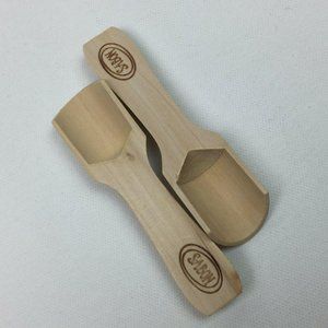 Sabon Wood Scoop Set 2 Wooden Spoon Scrub Bath