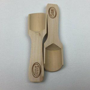 Sabon Wood Scoop Set 2 Wooden Spoon Scrub Bath