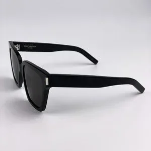 Saint Laurent New Wave SL507 001 BRAND NEW Sunglasses Black Gray Square Unisex