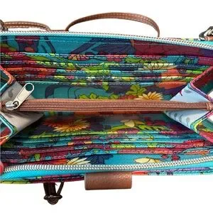 SAKROOTS Wrist Wallet Shoulder Strap/Wrist Strap. Bold Floral Colors NWOT