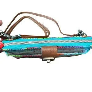SAKROOTS Wrist Wallet Shoulder Strap/Wrist Strap. Bold Floral Colors NWOT