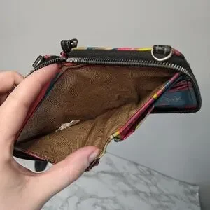 Sakroots Wristlet Coated Multicolor Fabric