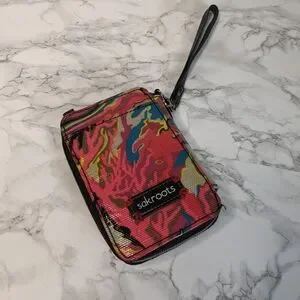 Sakroots Wristlet Coated Multicolor Fabric