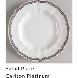 Salad Plate Carlton Platinum by ROYAL CROWN DERBY
