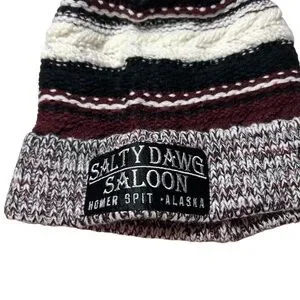 Salty Dawg Unisex Winter Knit Hat Pom Pom Homer Spit Alaska Sport-Tek