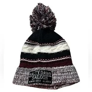 Salty Dawg Unisex Winter Knit Hat Pom Pom Homer Spit Alaska Sport-Tek