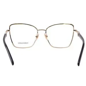 Salvatore Ferragamo SF2223N Eyeglasses Gold/Black Butterfly 54-17-140 (Women)