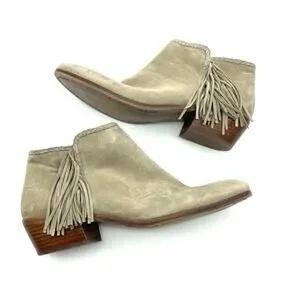 Sam Edelman Paige Suede Fringe Bootie 9.5