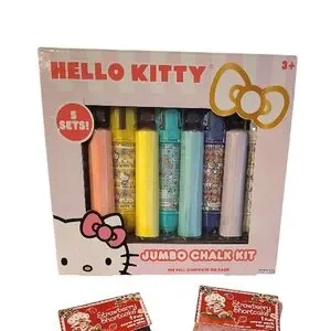 Sanrio Hello Kitty 5 Sets Colorful Jumbo Chalk Kit NWT