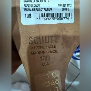 Schultz Blue Wedge Sandals