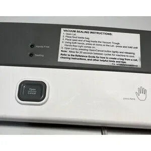 Seal A Meal Vacuum Sealer White Gray Tested 2 Partial Rolls Vacuum Sealer